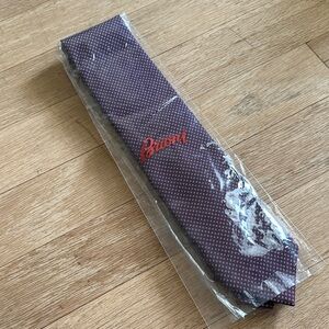 Brioni Dark Purple/Brown Geometric Tie